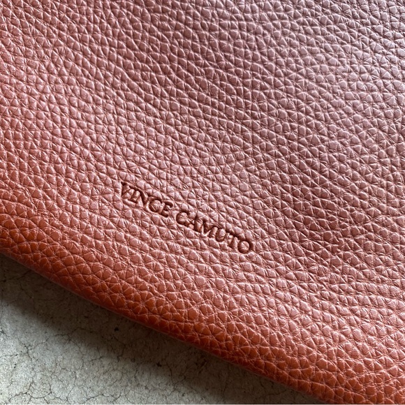 Vince Camuto Brown and Black Leather Tote Bag - Picture 3 of 6